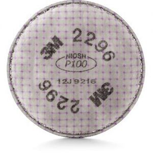 3M™ 2296高效微粒过滤器（P100），有机蒸气异味滤除，每箱100个